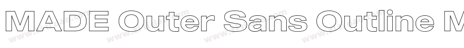 MADE Outer Sans Outline Medium PERSONAL USE字体转换